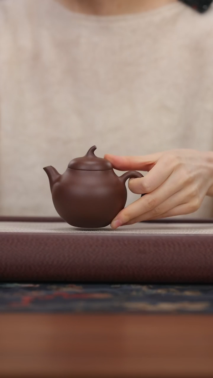 【闪购商品】紫砂茶壶jht紫泥 茄瓜