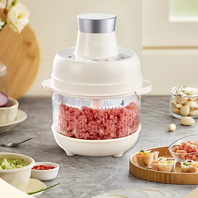 新款绞肉机大容量家用多功能电动料理机干湿两用和面一体机