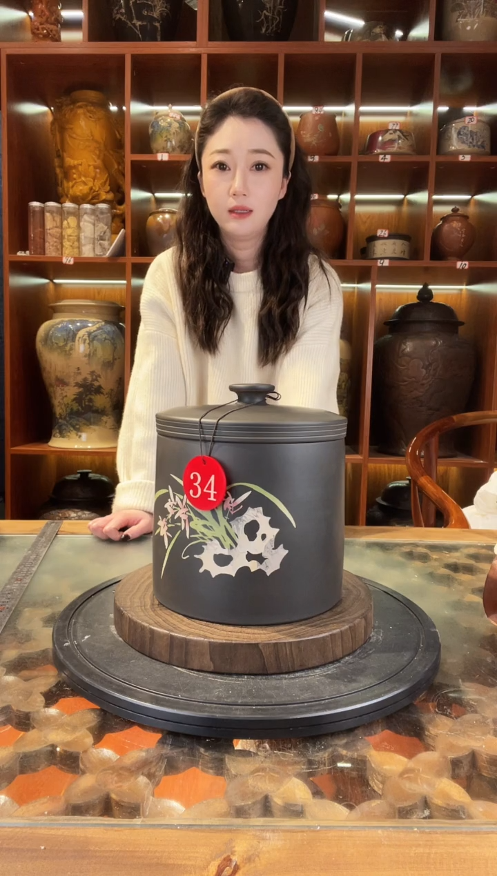 【闪购商品】缸云南建水紫陶茶罐@34