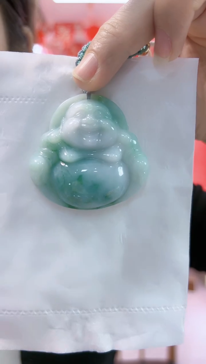 【闪购商品】翡翠颈饰未镶嵌孤品佛公宽50高50厚15