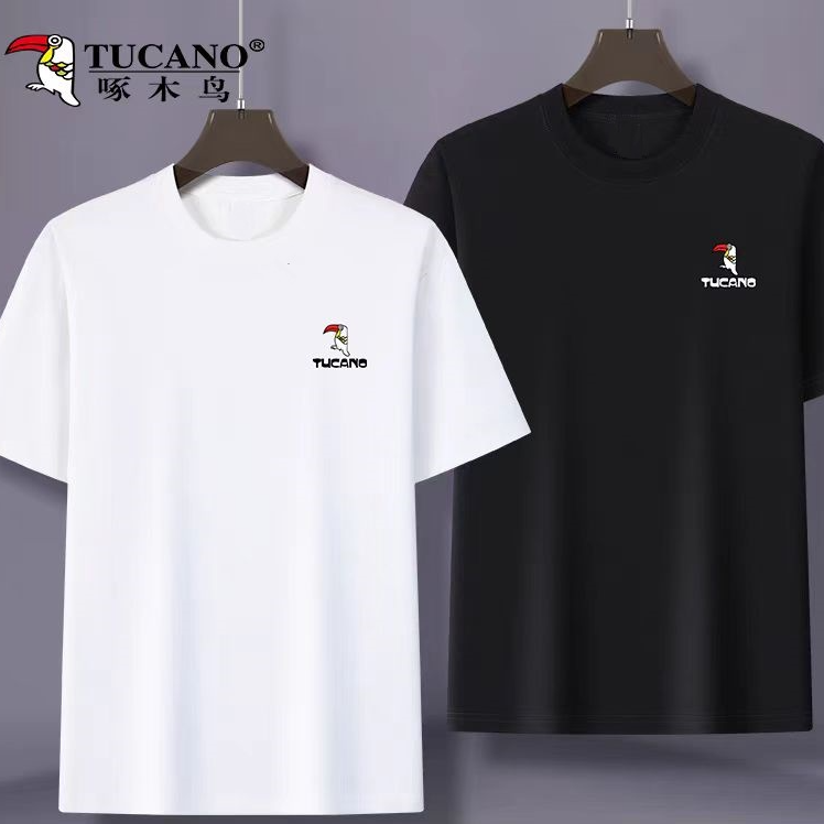 啄木鸟夏季纯棉短袖T恤男女同款