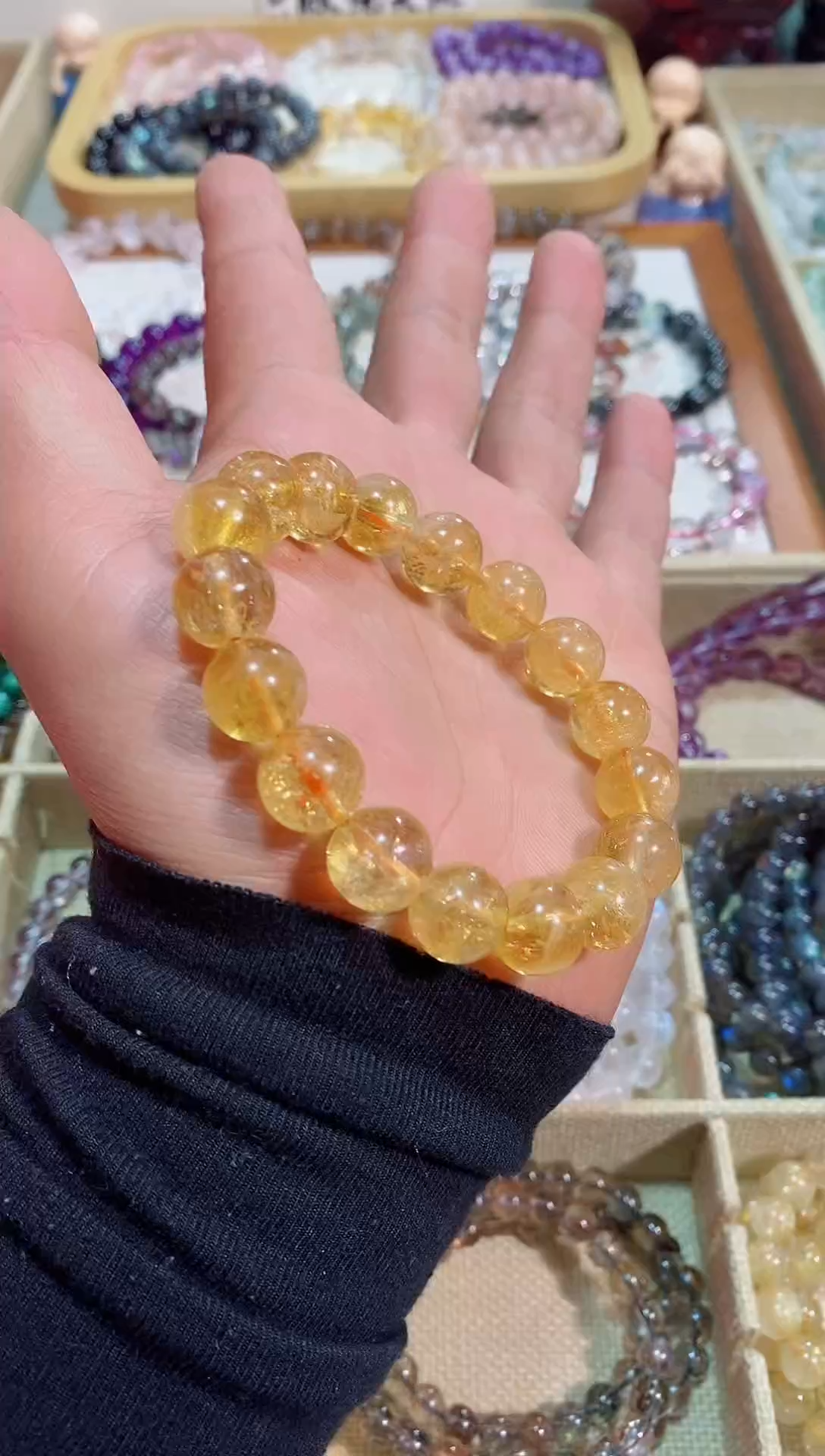 【闪购商品】黄晶手链未镶嵌黄阿赛12M+ (多样性发其一）