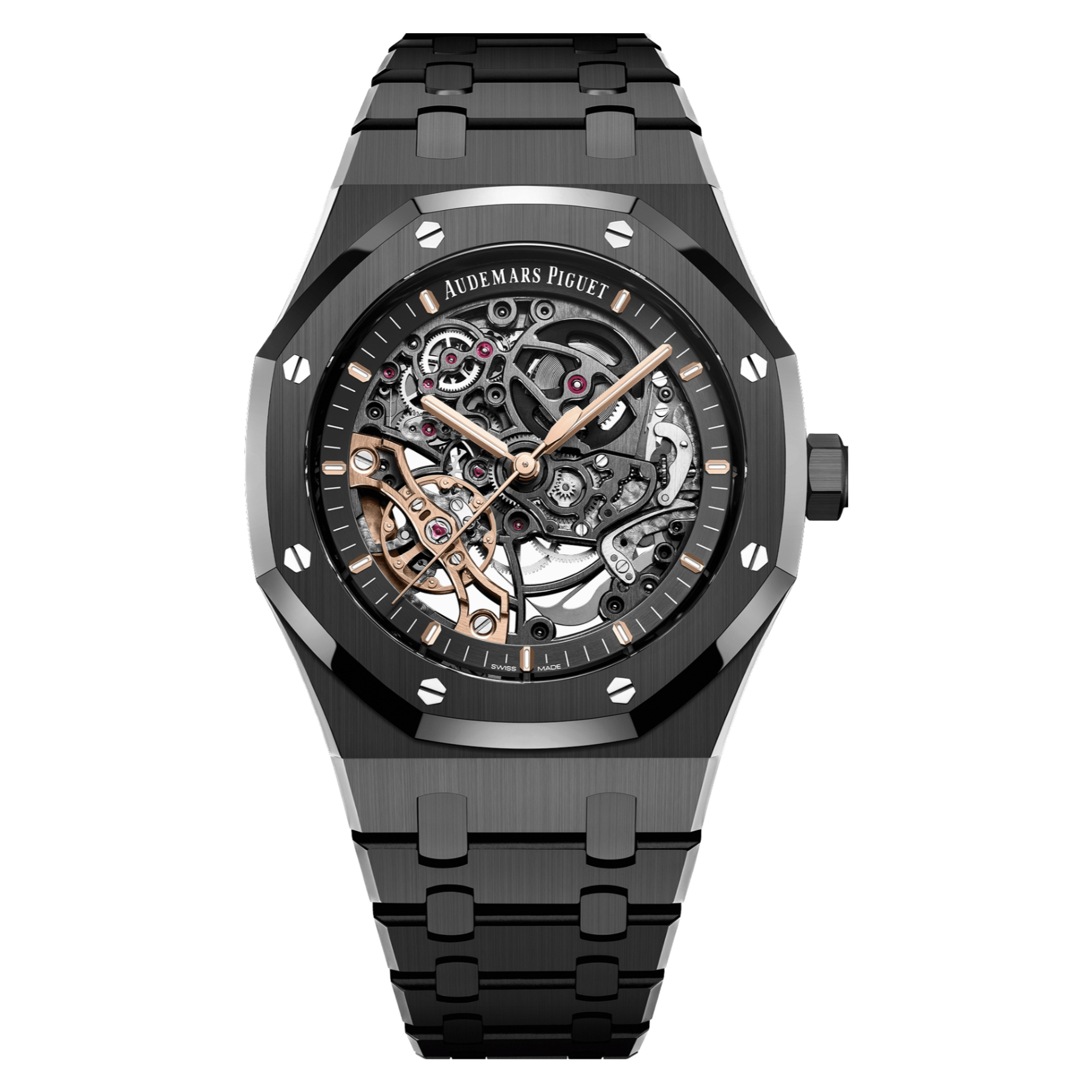 99新 Audemars Piguet/爱彼 皇家橡树系列15416CE 黑陶瓷
