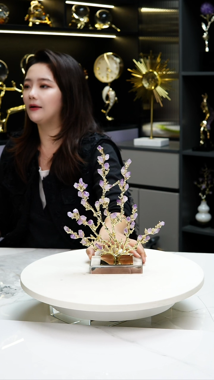 锌合金珊瑚水晶树