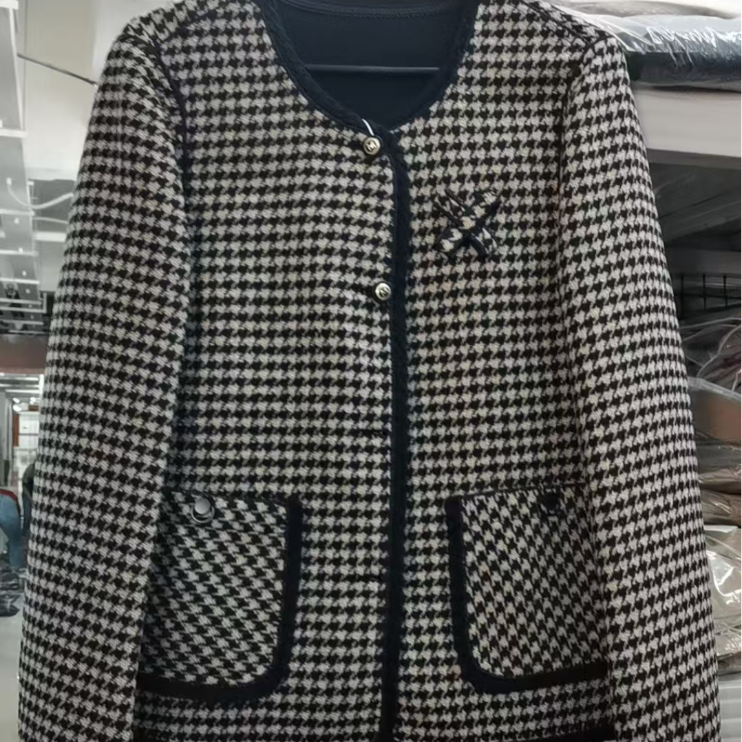 *【大喜】新款秋冬粗花百搭外套【2409853】