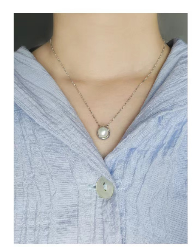 独束微胖MM大码女装项链-银色