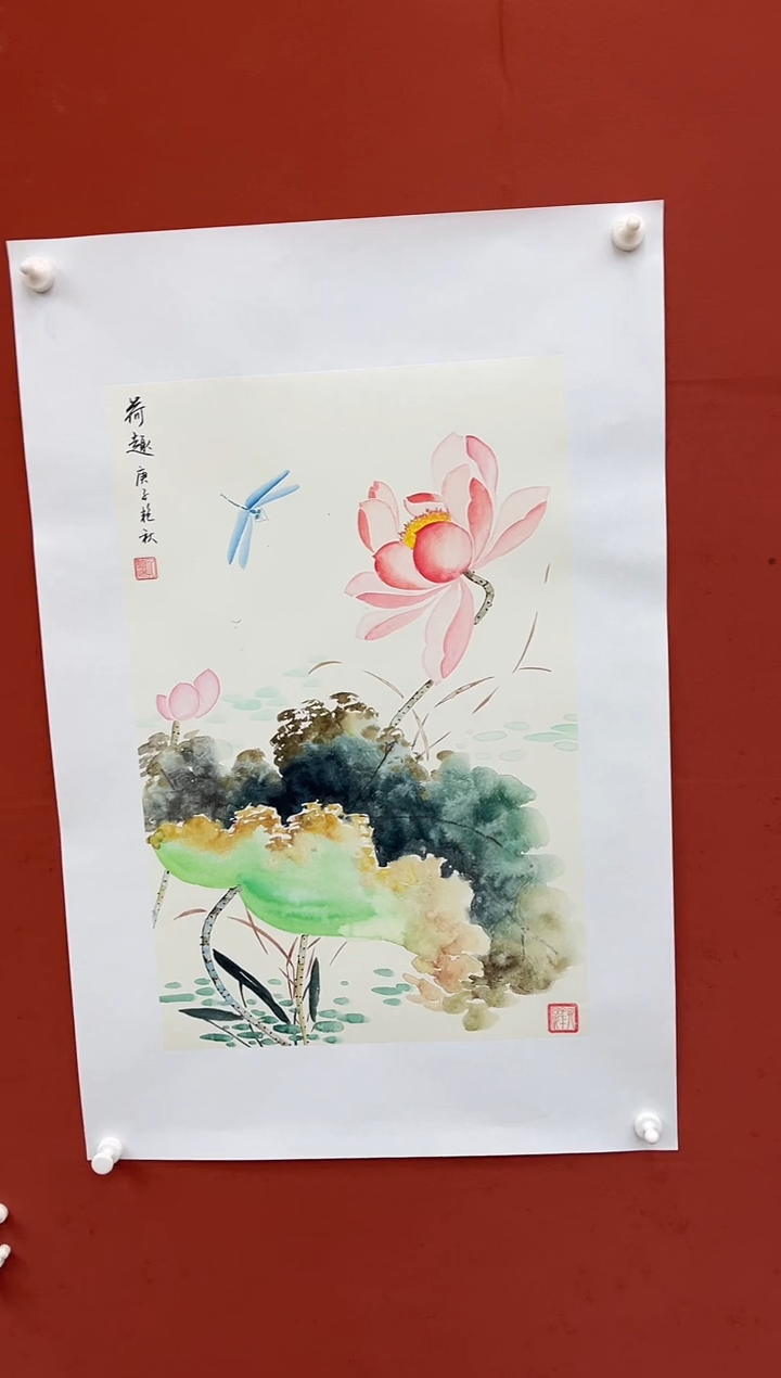 【闪购商品】国画荷趣  四开三花鸟