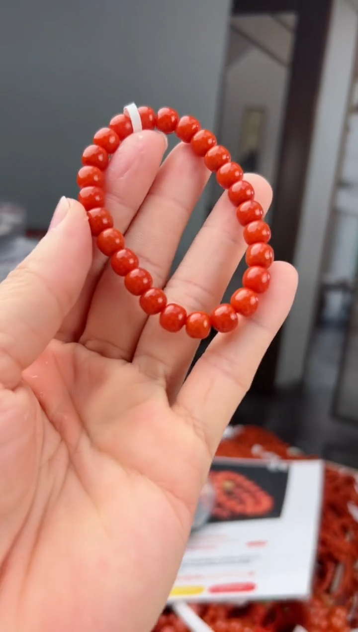 【闪购商品】南红玛瑙单圈未镶嵌@t06510@8mm