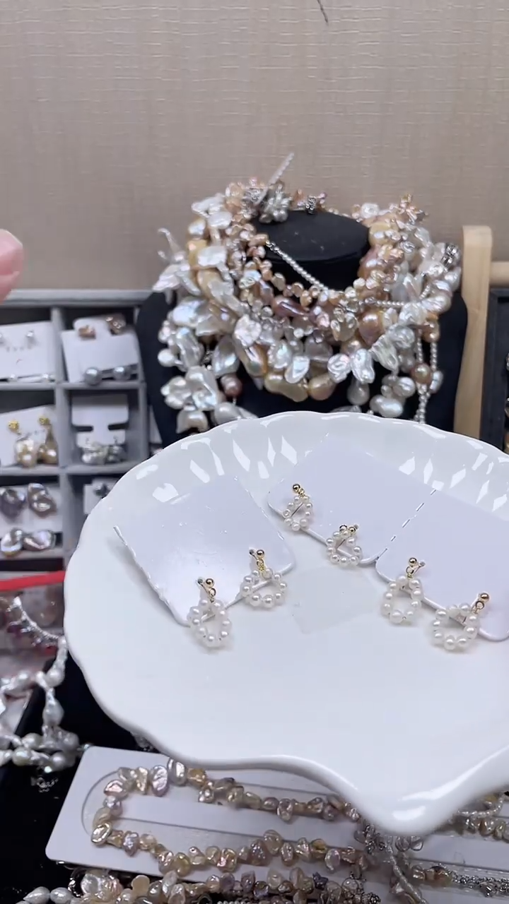 未镶嵌耳饰淡水珍珠【纯恬饰品】（多样性发货发一）