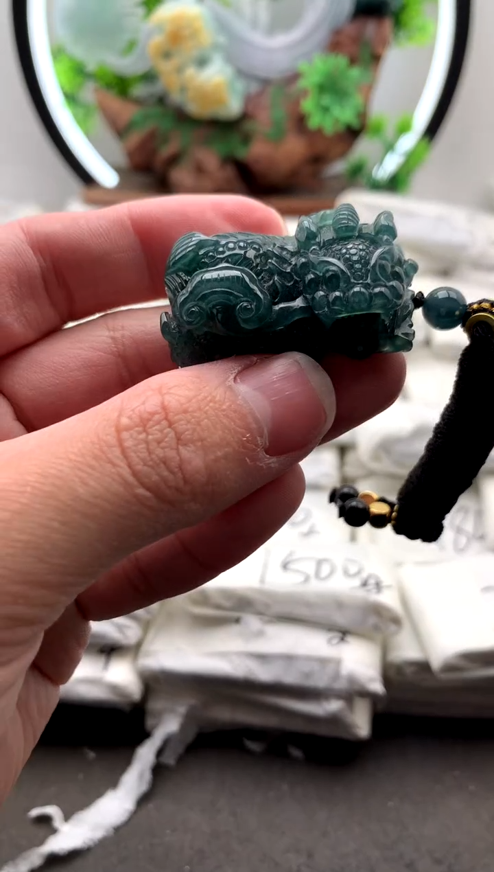 【闪购商品】翡翠颈饰未镶嵌貔貅吊坠