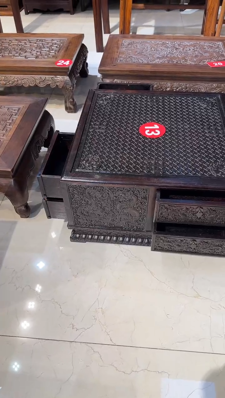 【闪购商品】木木艺邵氏紫檀雕刻方柜子2180.8888