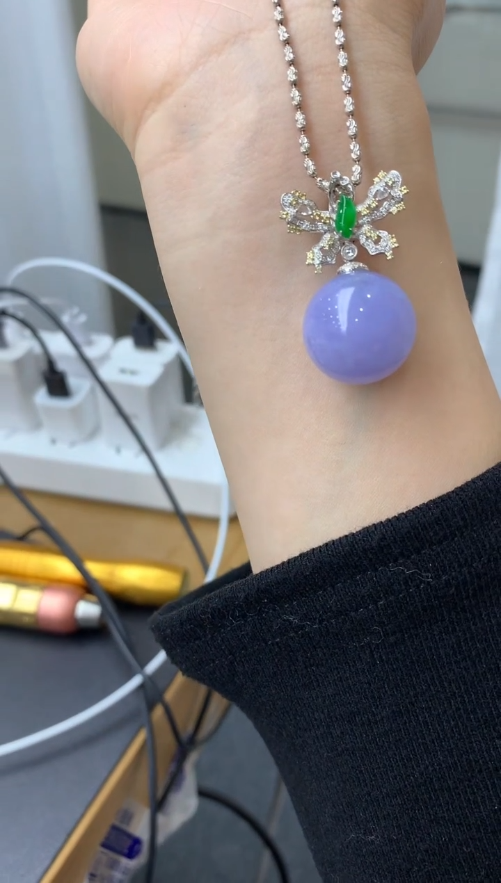 【闪购商品】翡翠吊坠(不含链)18K金镶嵌595-分单-总价46200