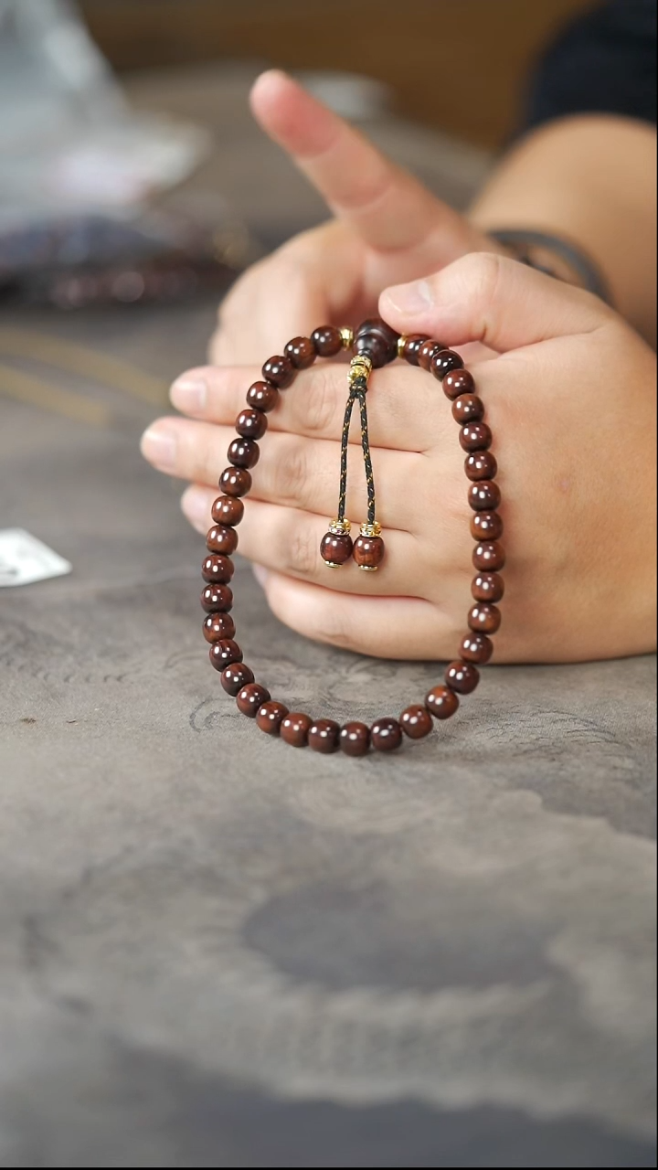 黄花梨/降香黄檀手串/手链079号紫油梨老料8*8.8精工手持