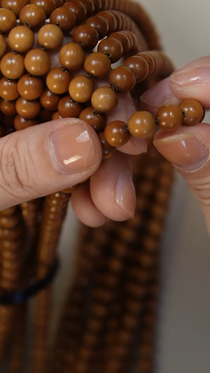 【闪购商品】檀香木手串/手链老山檀香0.8圆珠多样式发其一瑕疵白檀