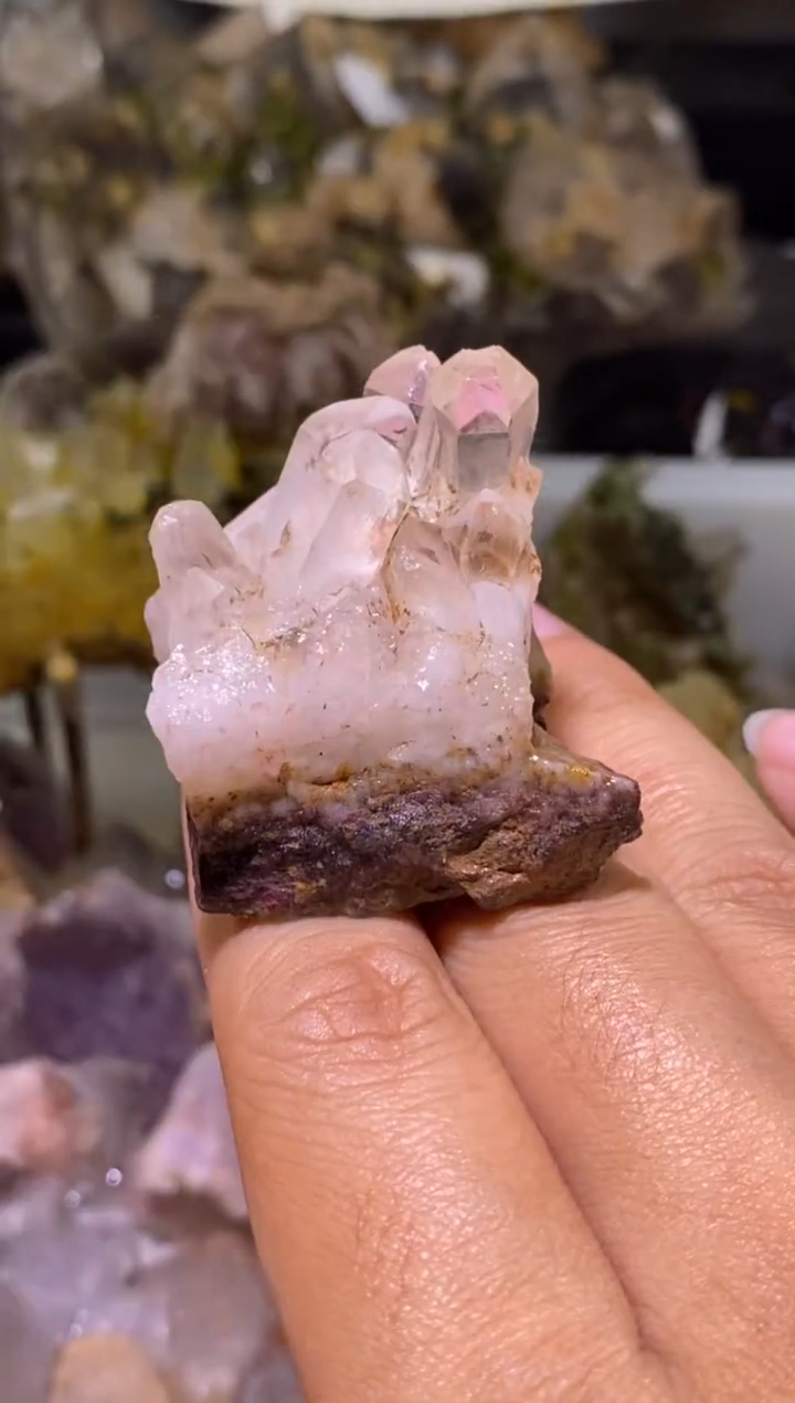 未镶嵌珠宝半成品水晶14号 45克花园水晶晶簇