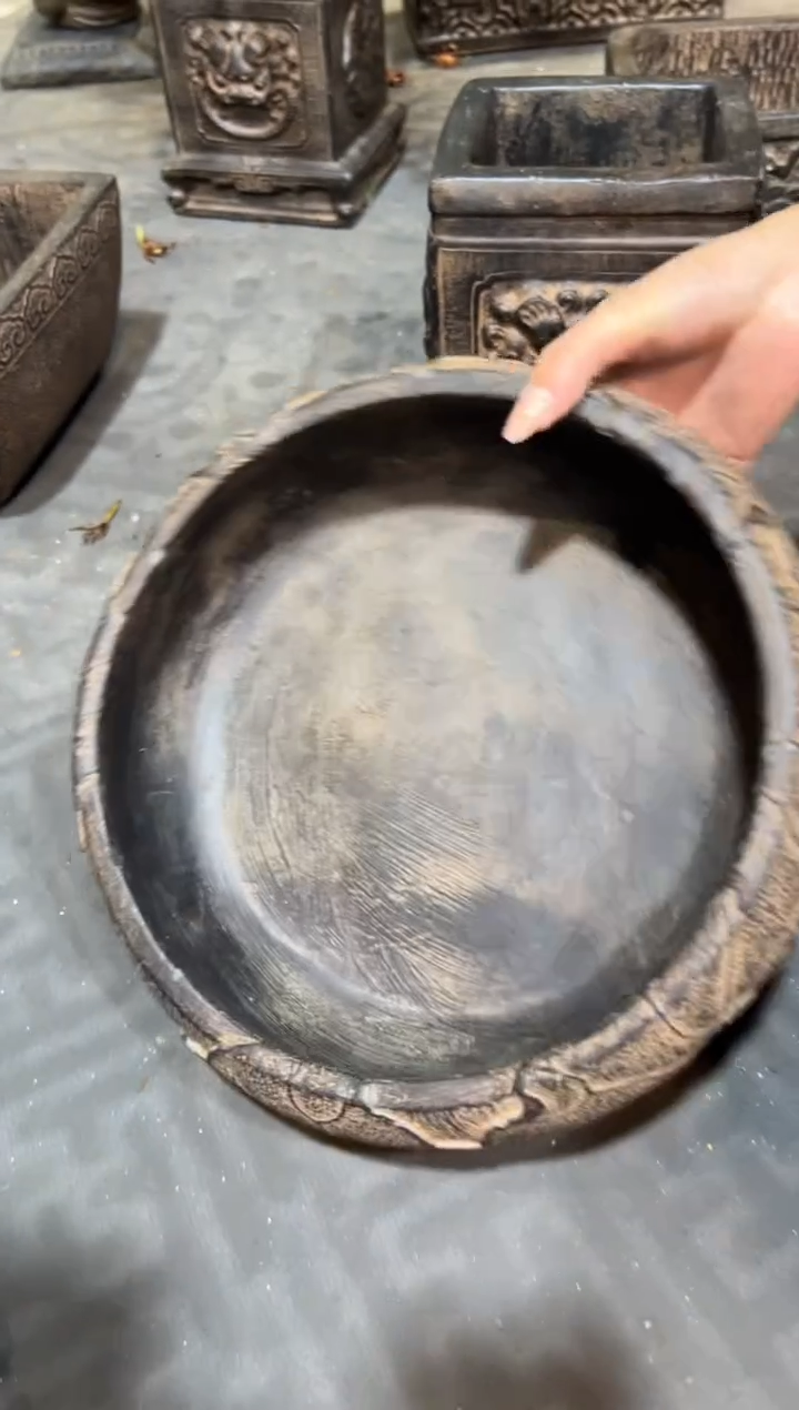 陶土【火山泥】荷韵盆