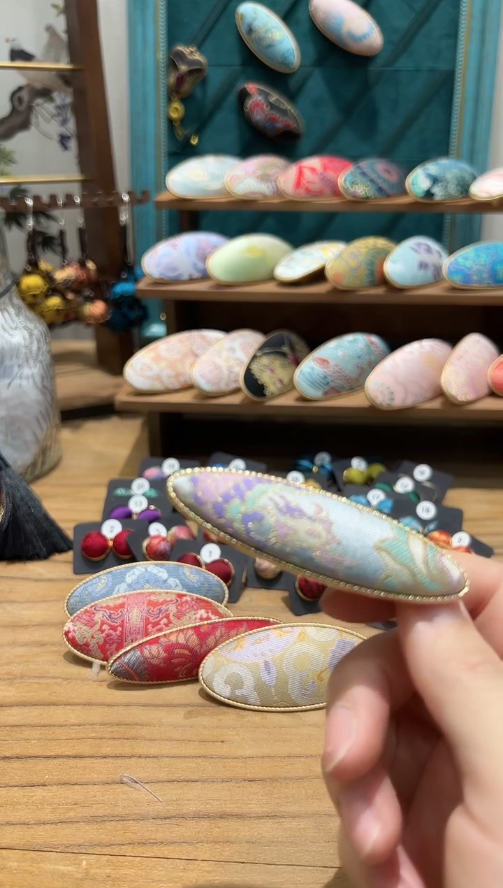 【闪购商品】【一物一拍专车】龙凤穿莲大柳叶发夹