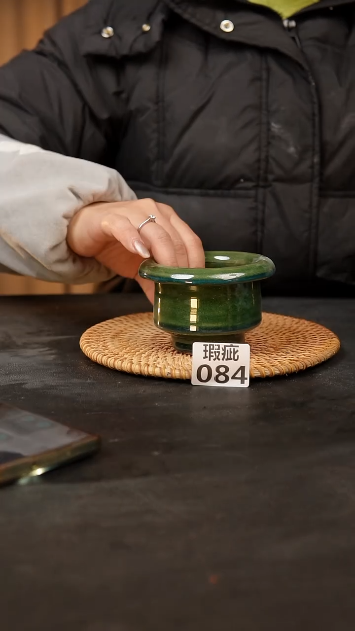 【闪购商品】瓷片084泥泥手工花盆口7