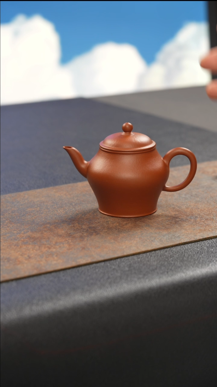 茶壶紫砂瓮 朱泥