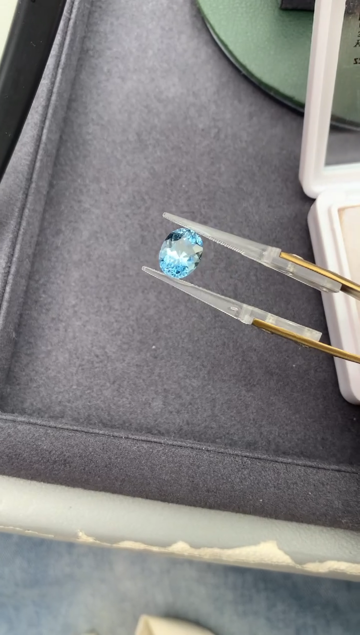 裸石海蓝宝石3.06ct海蓝宝  定制   BH 