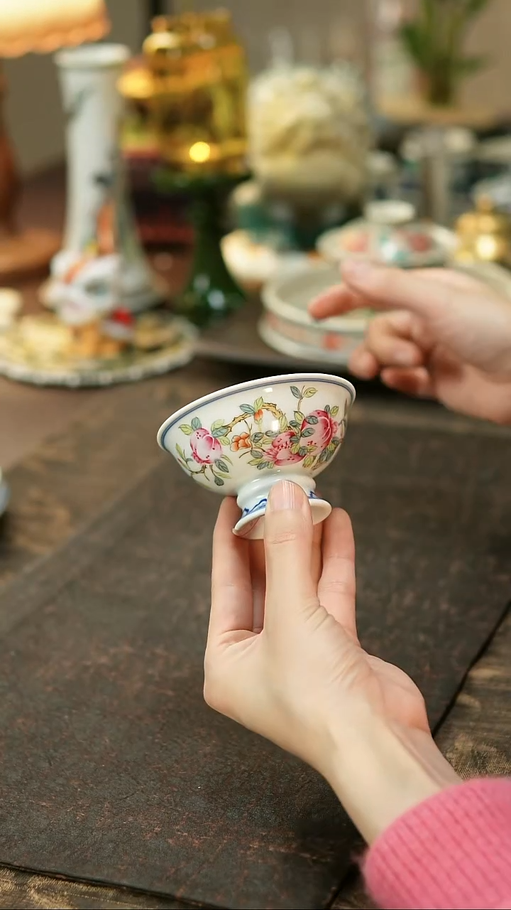 景德镇陶瓷杯碗柴烧多人