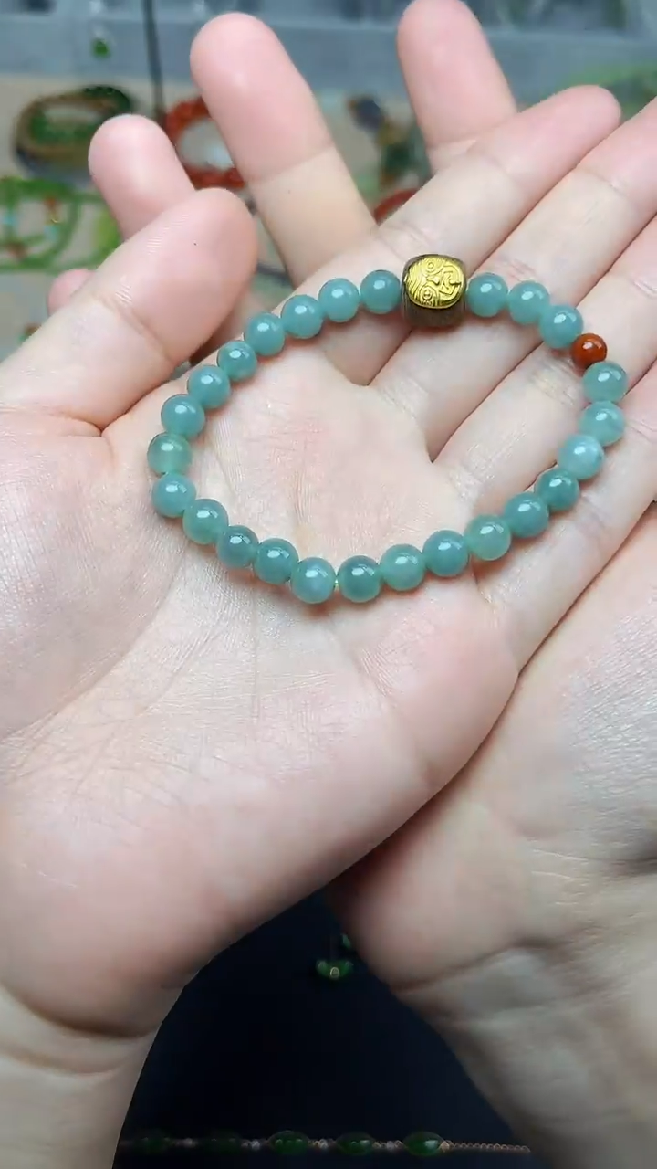 未镶嵌手串翡翠手串06