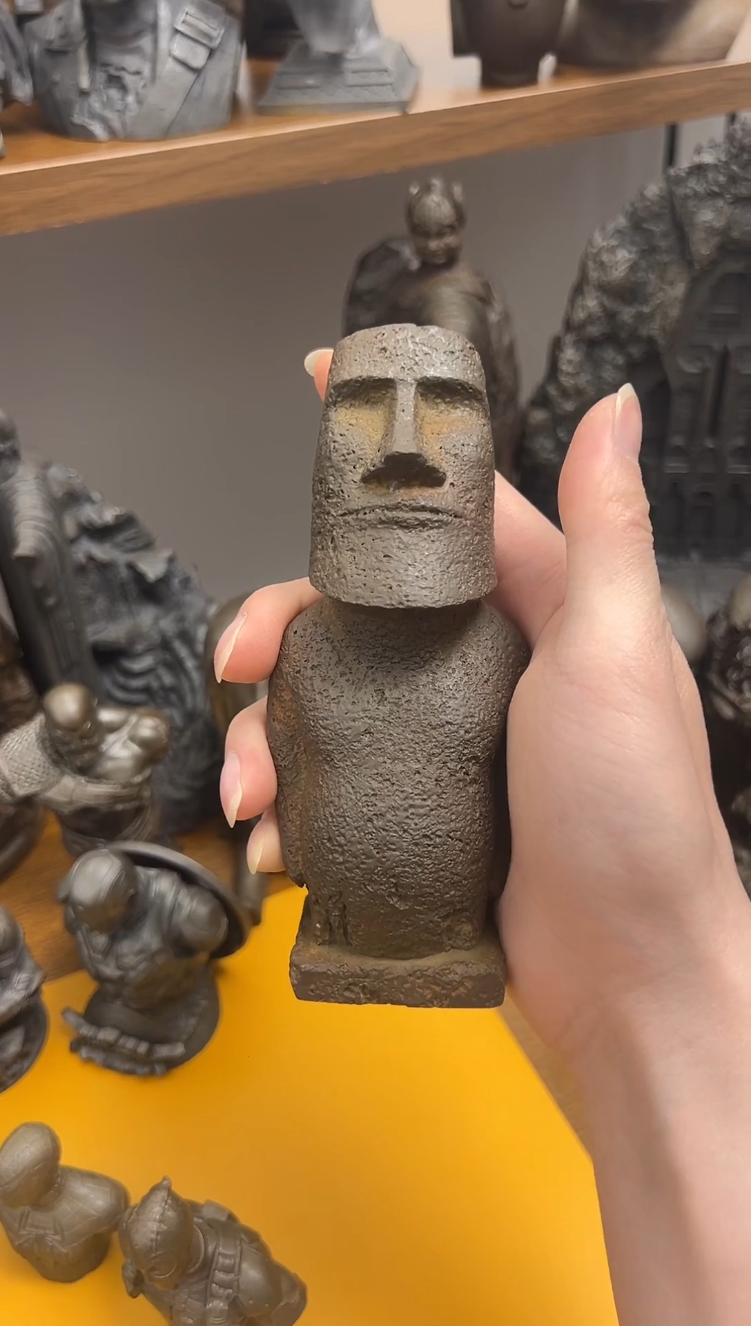 金属品***2实心铁艺--大石像人