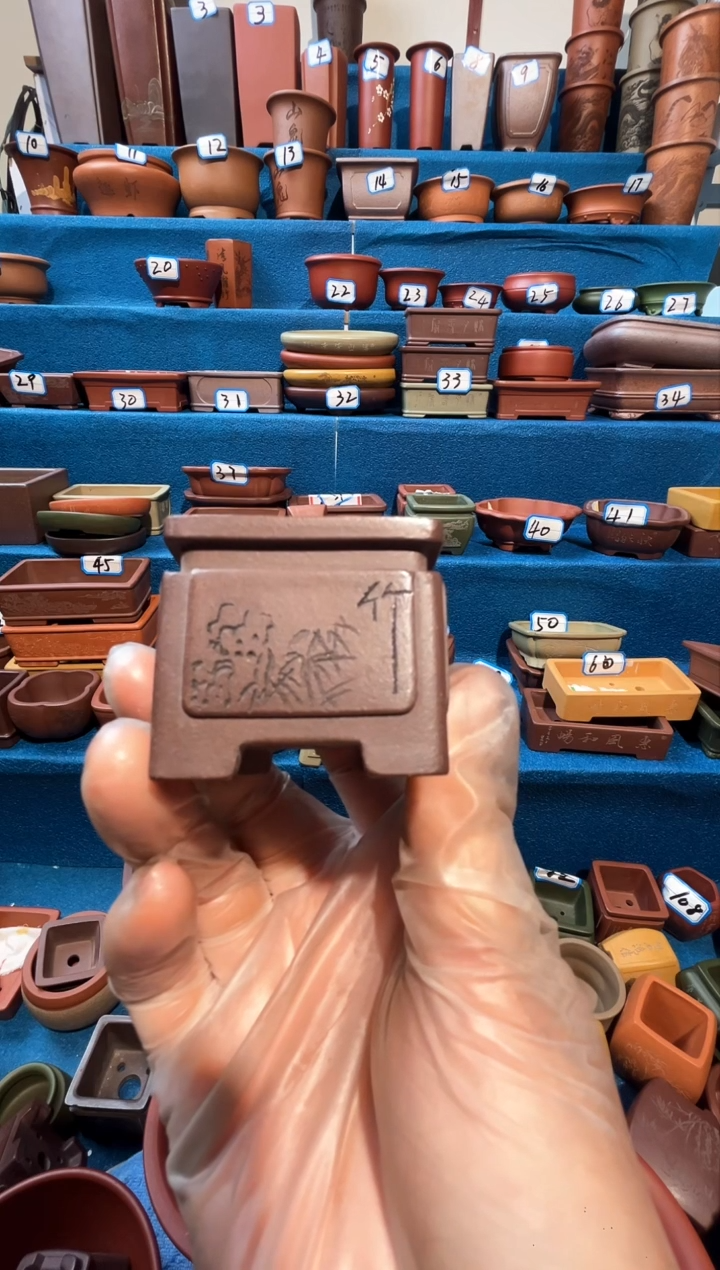 【闪购商品】紫砂紫砂花盆4*3