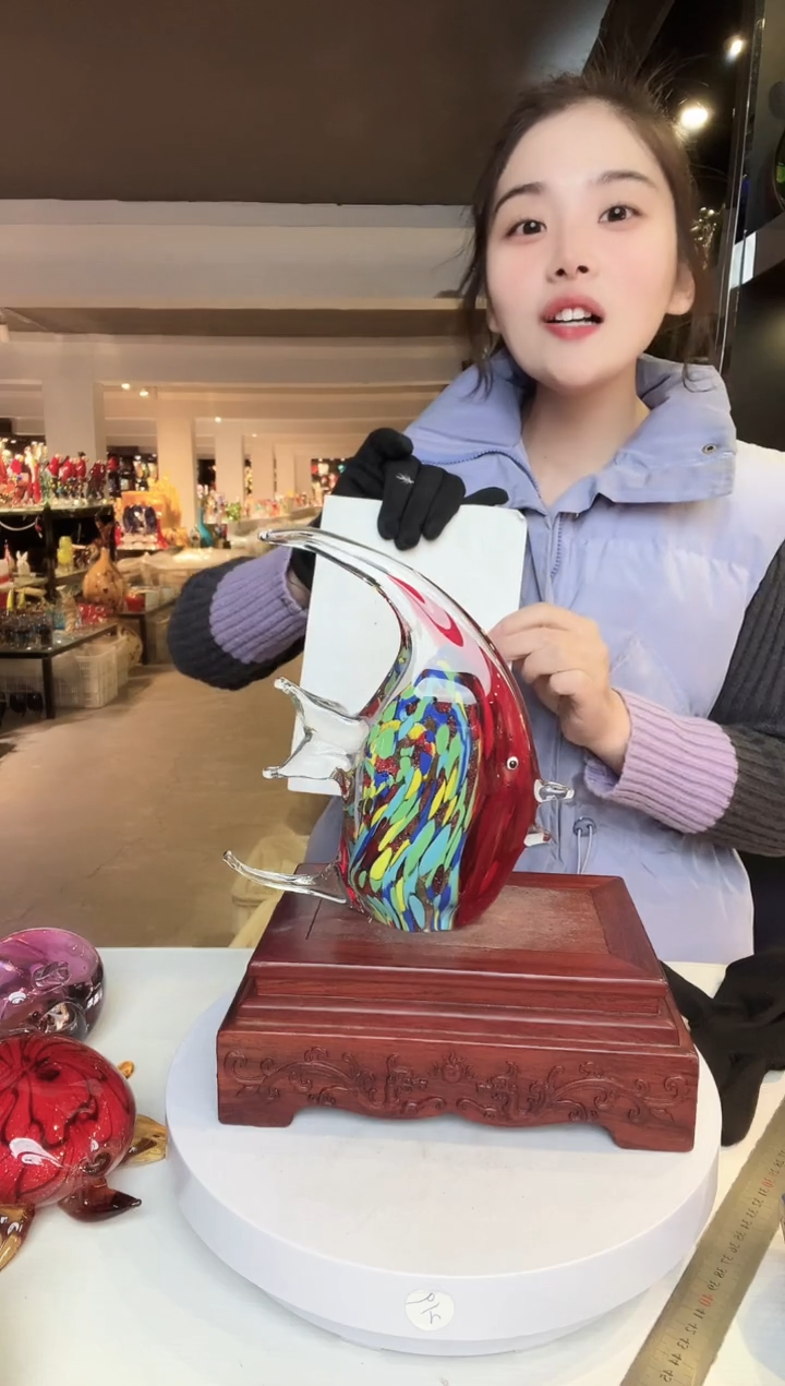 【闪购商品】茶盏琉璃摆件家居摆件