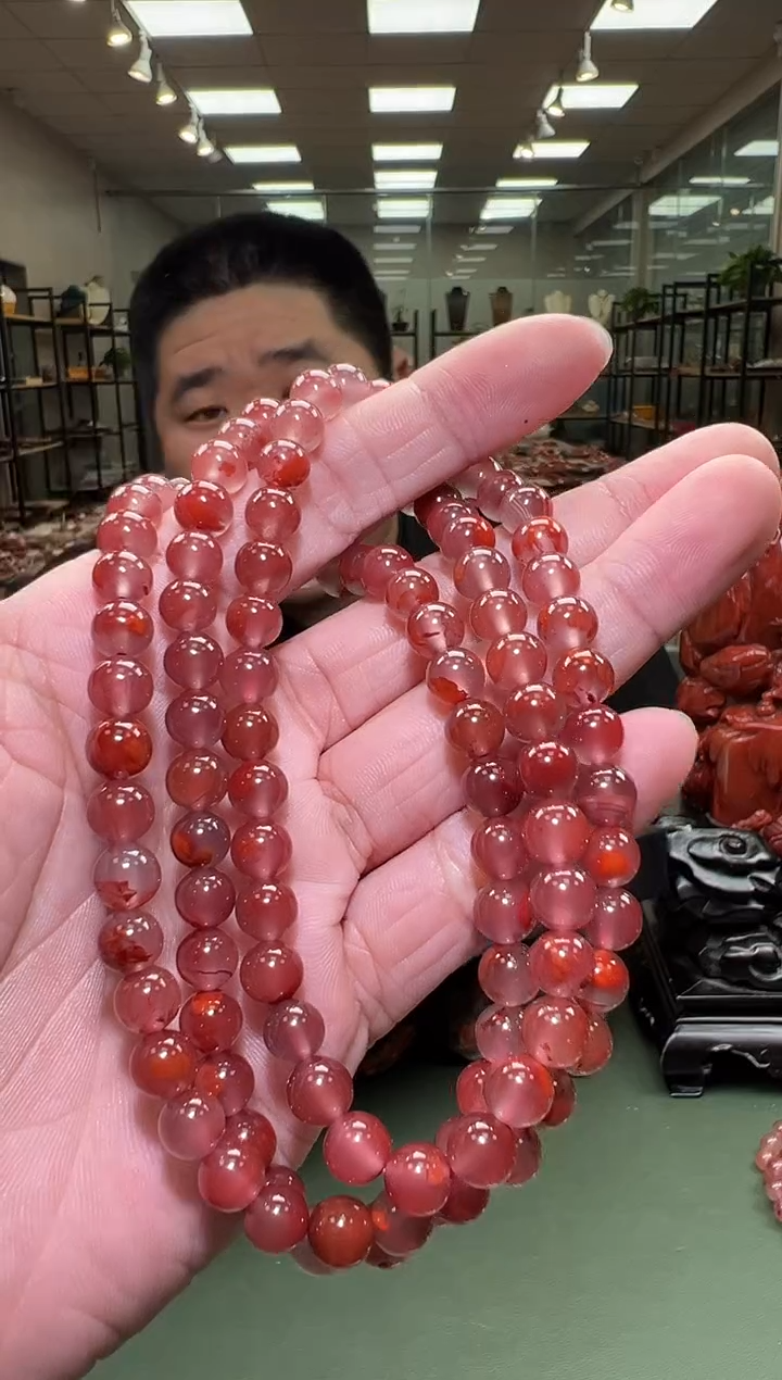 【闪购商品】南红玛瑙多圈手串未镶嵌一条约7mm 多样性发货