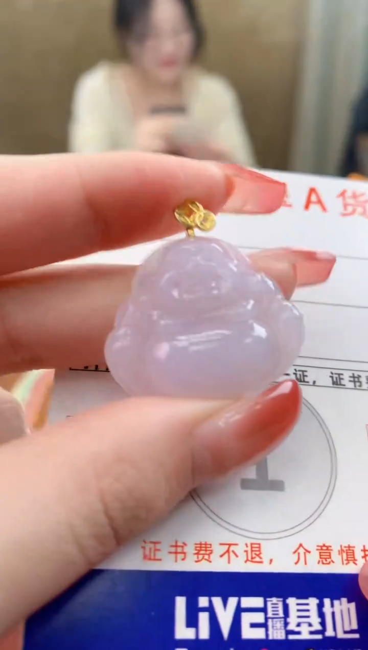颈饰未镶嵌翡翠天然A货翡翠挂件