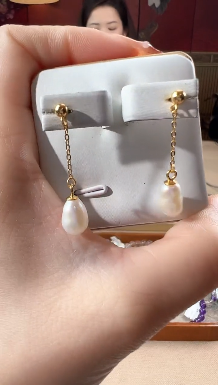 【闪购商品】淡水珍珠耳饰银S925镶嵌JYDM23113040
