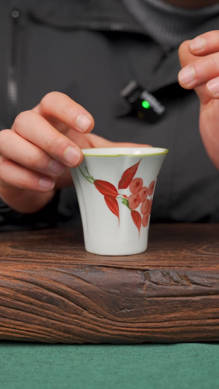 【闪购商品】瓷片13景德镇杯釉下手工手绘瓷器