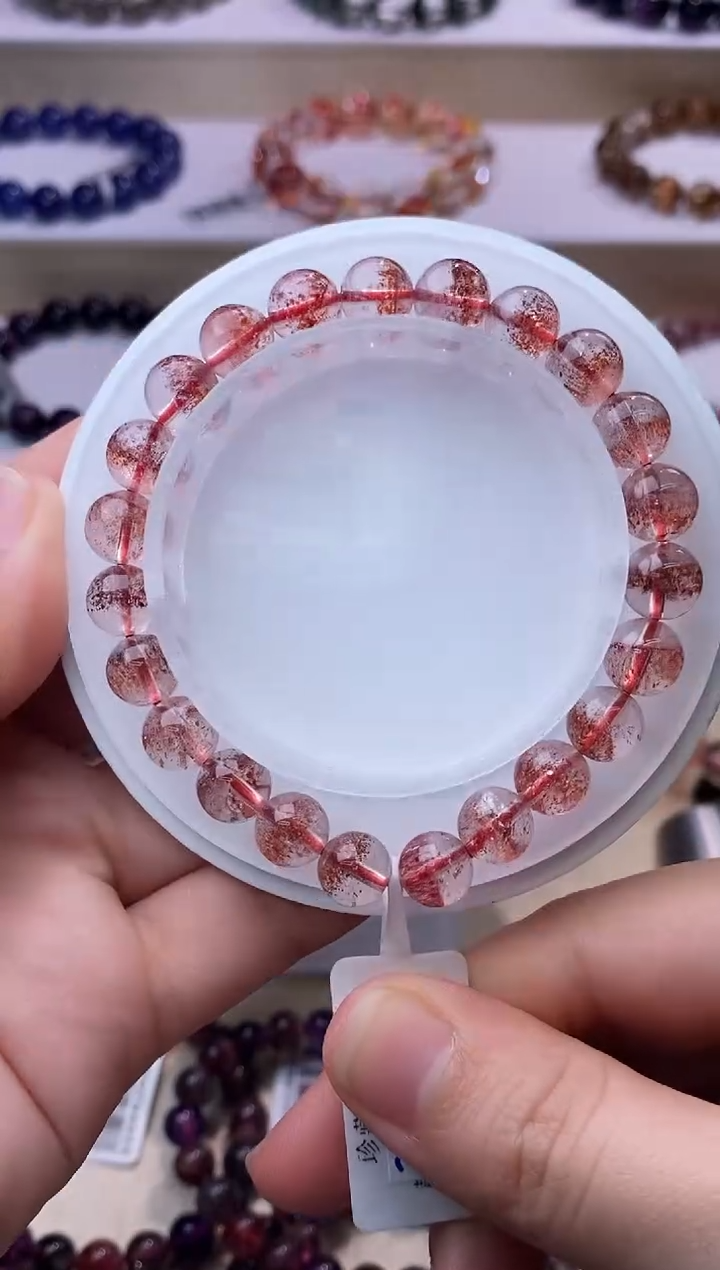 【闪购商品】水晶手链未镶嵌芬达金草莓8m+