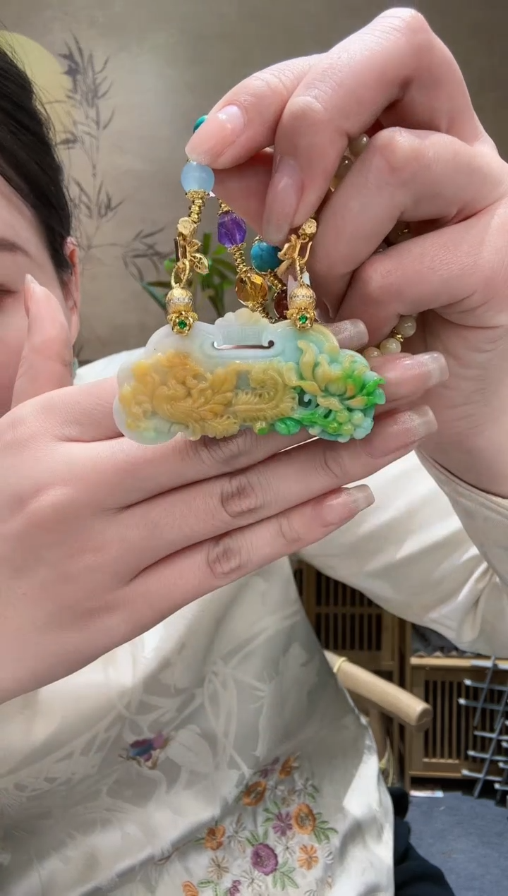 【闪购商品】翡翠耳饰未镶嵌吊坠