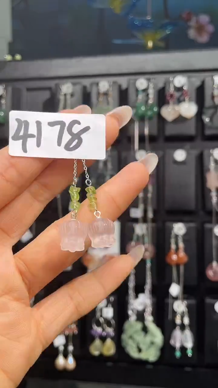 银S925镶嵌耳饰紫晶喜欢拍