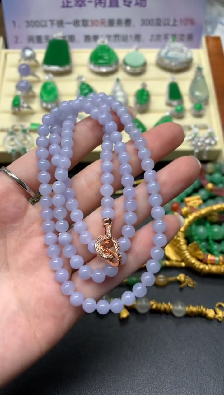 【闪购商品】翡翠项链未镶嵌珠链|5800+580