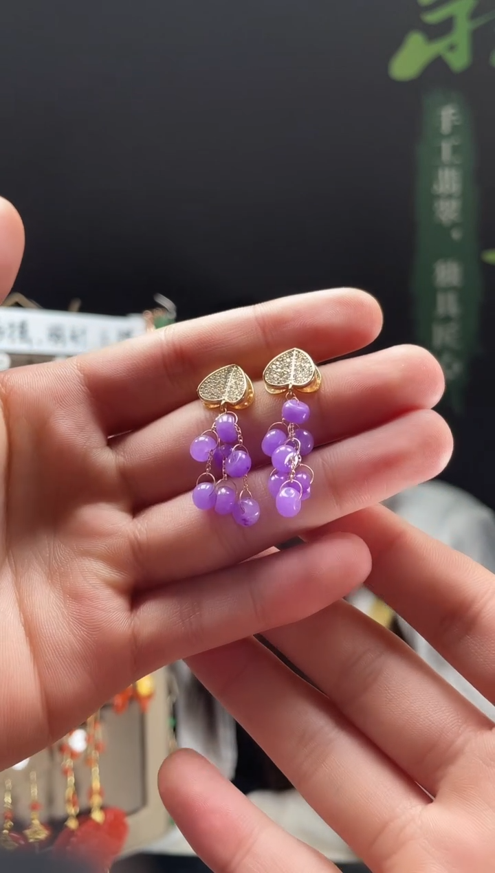 【闪购商品】翡翠耳饰合金0291翡翠饰品