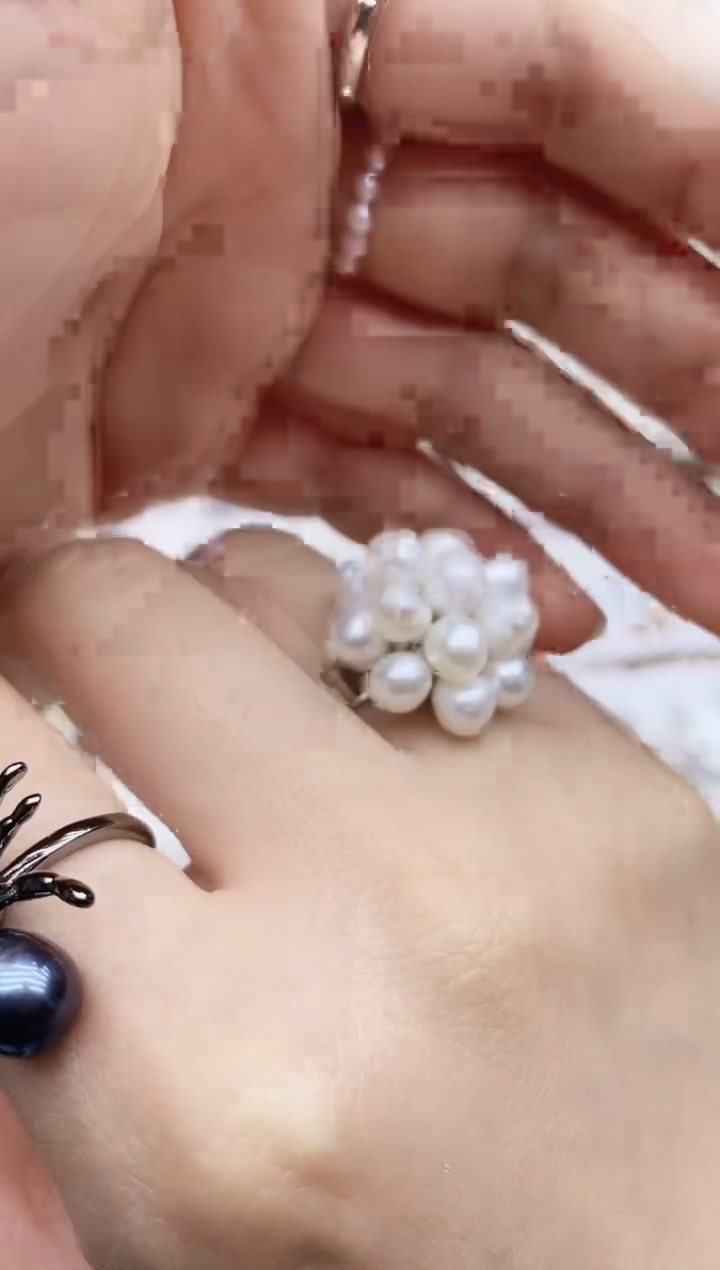 未镶嵌戒指淡水珍珠戒指多样性发其一