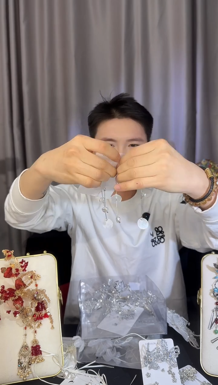 合金布艺新娘头饰5号