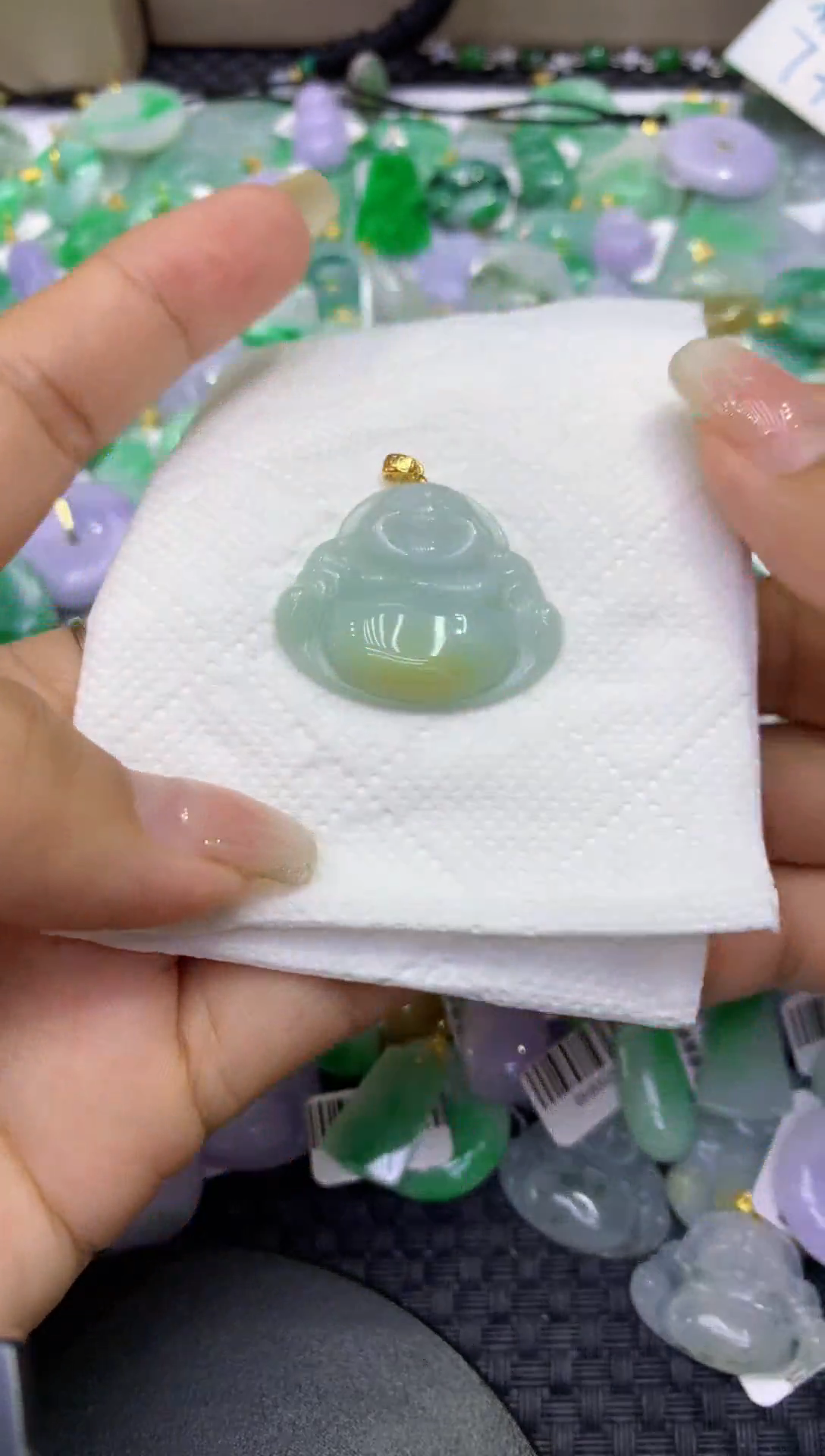 颈饰未镶嵌翡翠天然缅甸A货翡翠