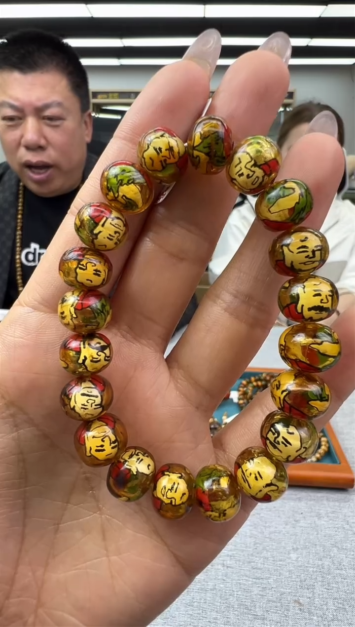 【闪购商品】琥珀手链未镶嵌519秒拍号