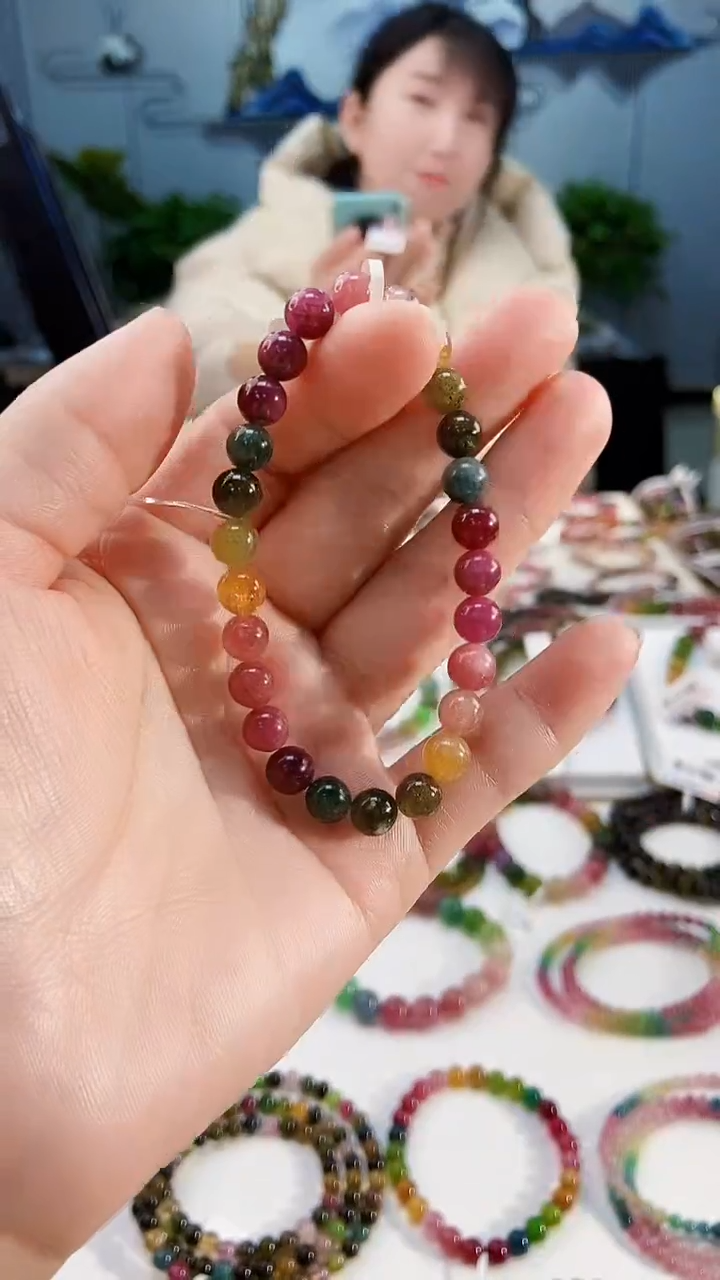 【闪购商品】碧玺手链未镶嵌G2411单圈颜色微差发1