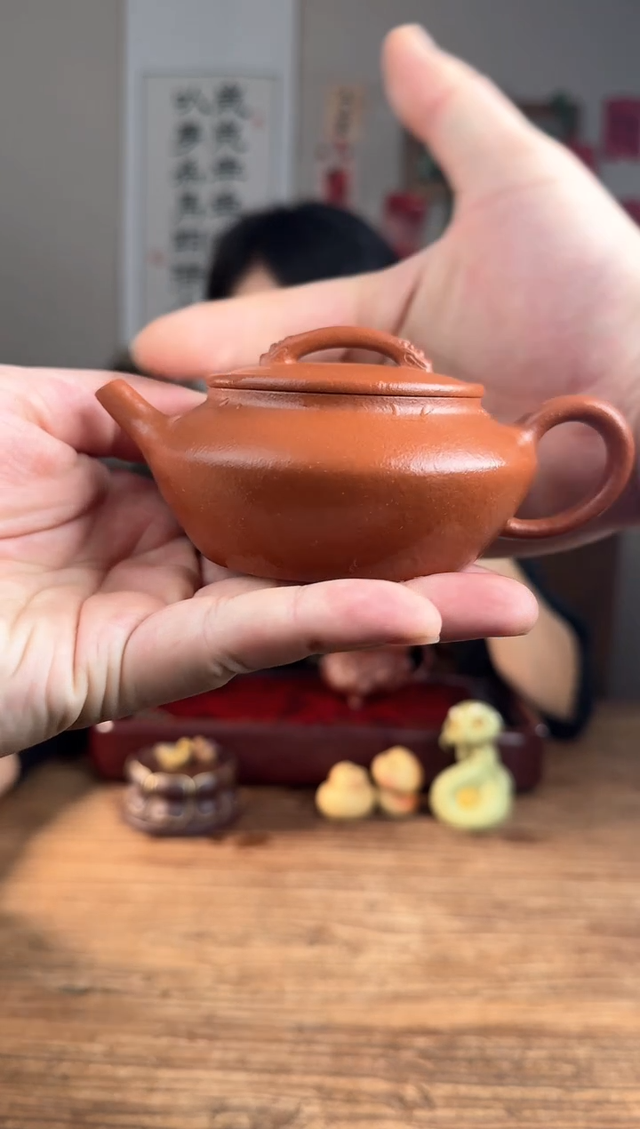 【闪购商品】紫砂茶壶云水间    红降坡