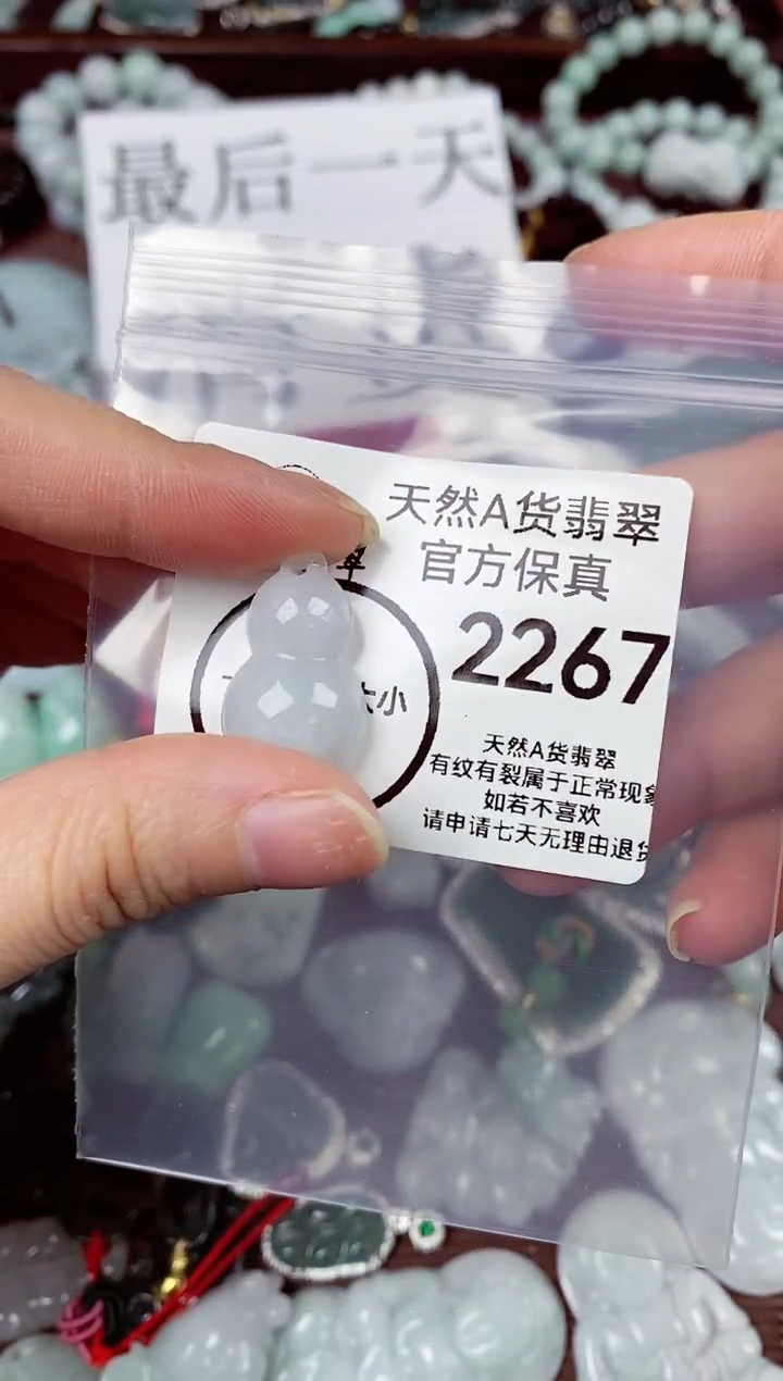 【闪购商品】翡翠颈饰未镶嵌天然A货翡翠2267