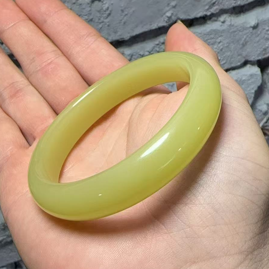 暴力 鸡油黄手镯