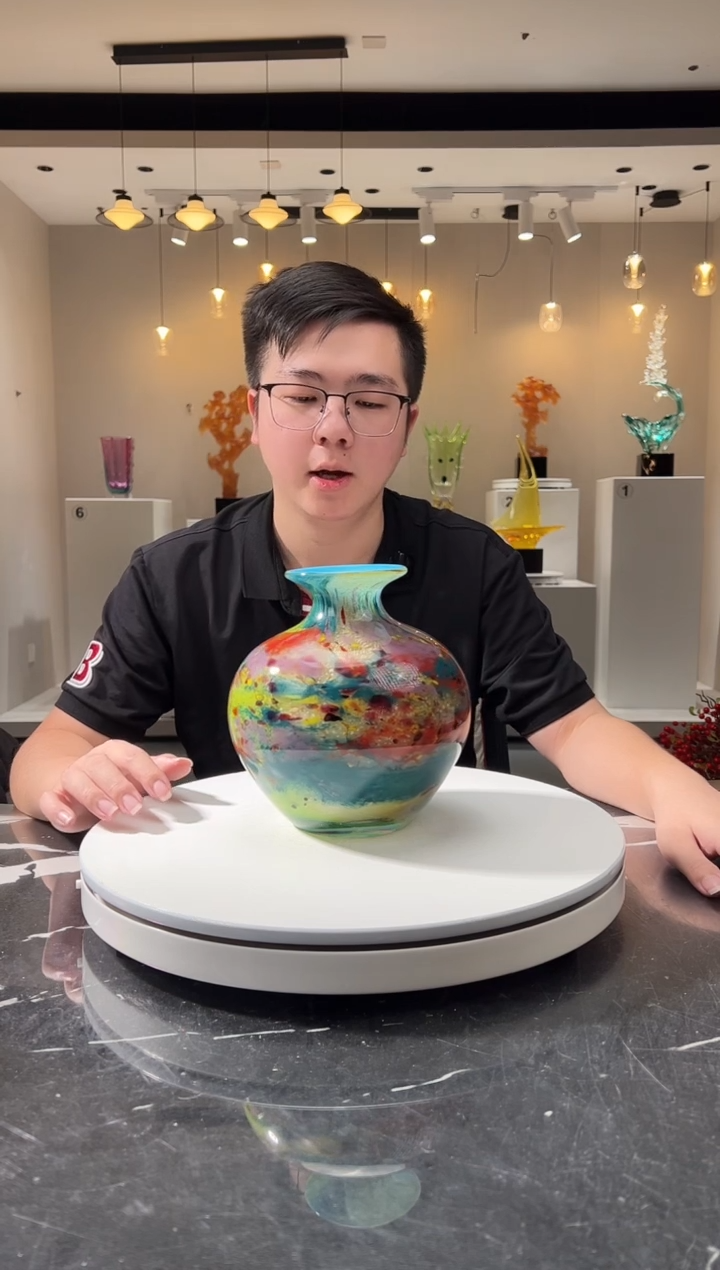 摆件巴比特美学-莫奈花园收腰花器