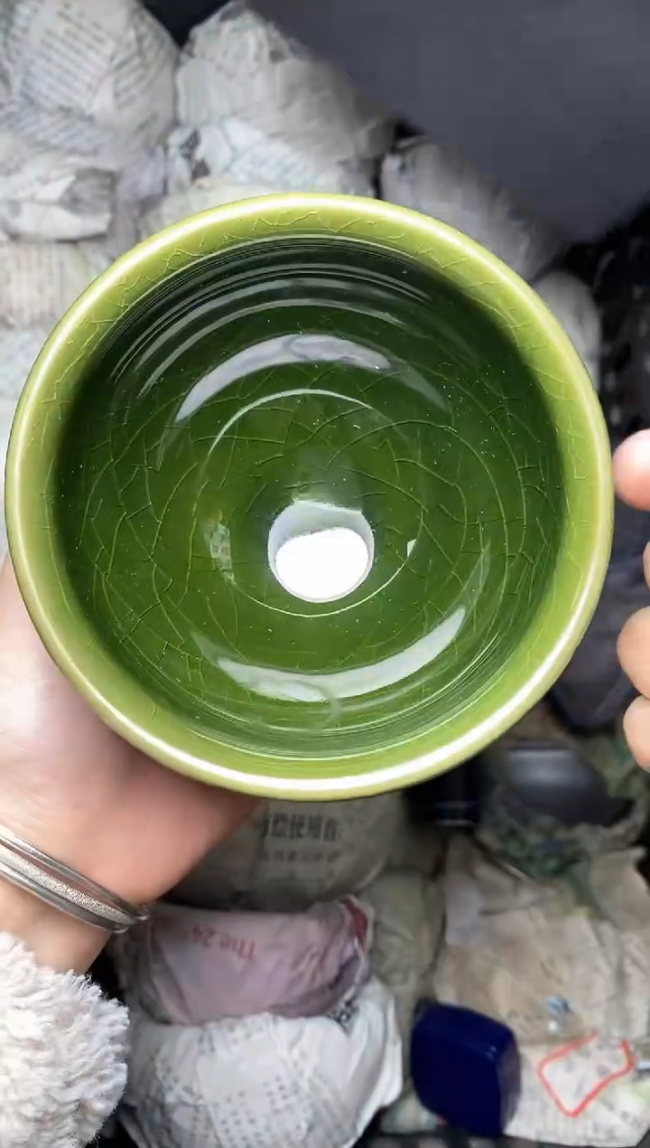 【闪购商品】茶盏 帝王绿 盏三疯建盏茶器