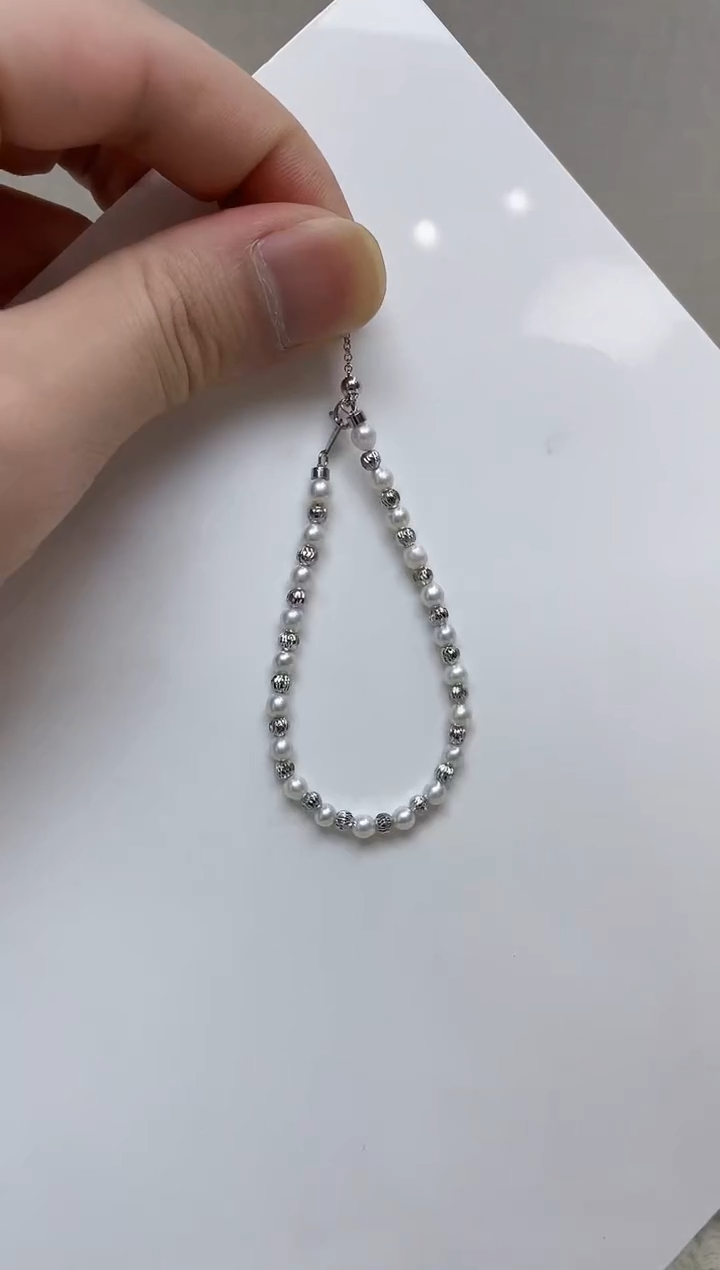 银S925镶嵌手链淡水珍珠  