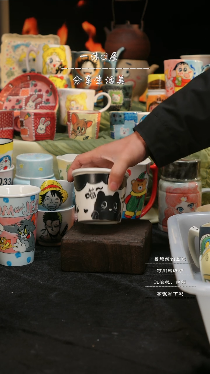 【闪购商品】摆件亲工手绘陶瓷-